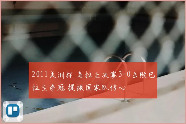 2011美洲杯 乌拉圭决赛3-0击败巴拉圭夺冠 提振国家队信心